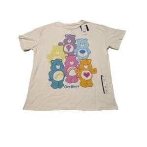 Women's Care Bears Short Sleeve Graphic T-Shirt - Off-White Size XL NEW w/ TAG